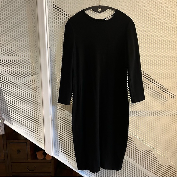 Vince Sheath Long-sleeve Dress Size Small in Black. GUC - Picture 2 of 8